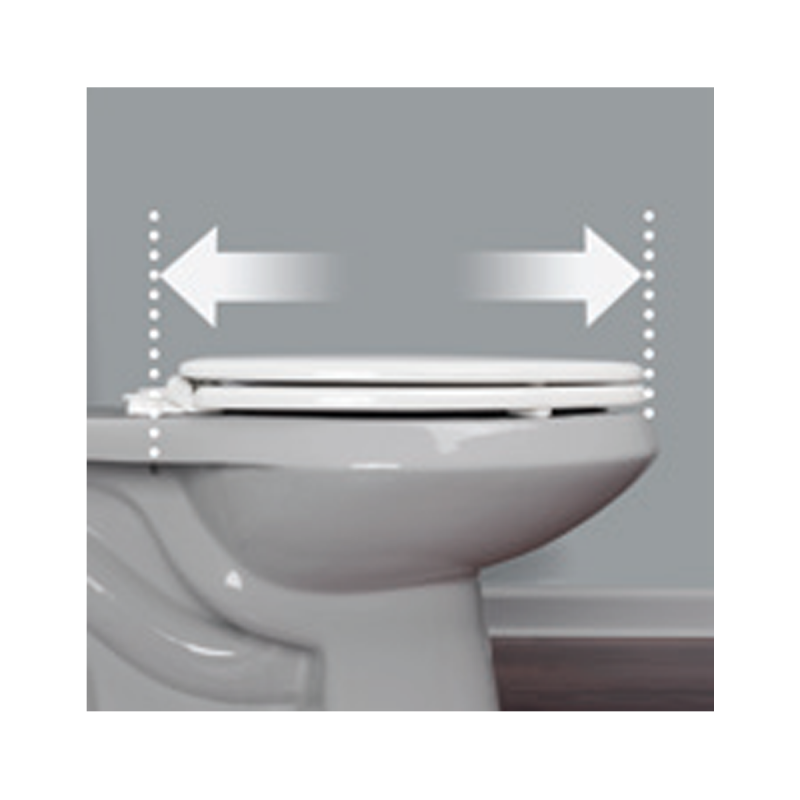 Bemis 1500PROAR White Elongated Molded Wood Toilet Seat